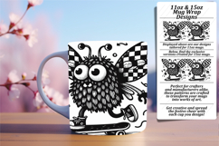 Timeless 15oz Mug Wrap Png Design , Monster Product Image 1