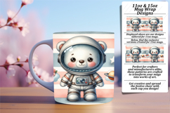 Unique 15oz Mug Wrap Png Design , Teddy Bear Product Image 1