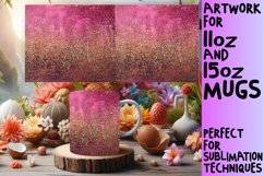 Floral Leopard Sparkle Mug Wrap Product Image 1