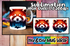 Cozy smiles 11oz 15oz sublimation wrap, Animals Art Product Image 1