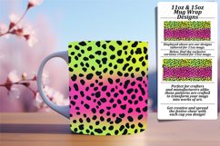 Leopard Print Glitter Mug Wrap 11oz/15oz Design Product Image 1