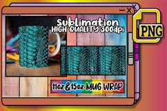 Trendy Contemporary 3D Quilted Mug Sublimation 11oz 15oz Product Image 1
