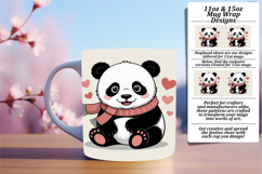 CUSTOM PNG Mug Wrap Design 11oz , Valenines Animals Product Image 1