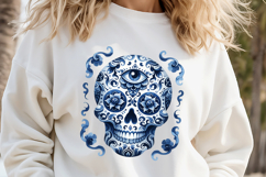 Cute blue Halloween monster clipart t shirt designs png Product Image 3