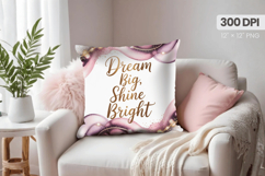 Inspirational Quotes Pillow PNG Motivational PNG Sublimation Product Image 1
