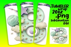 Watercolor Wonderment: Sublimation Designs 20oz Tumbler Product Image 1