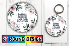 Sweet Coaster Designs for Cars, Flower Quote Product Image 1