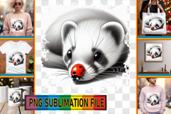 Sweet TSHIRT Art Ideas PNG, Cute Animals Product Image 1