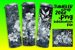 Tumbler Wrap Design 20oz Colorful Floral Patterns Product Image 1