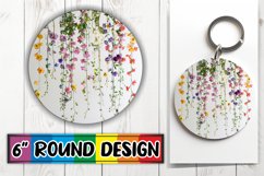 Whimsical Floral Keychain Product Image 1