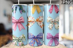 Spring Fling Bow Tumbler Wrap -High Quality 300 Dpi Product Image 1