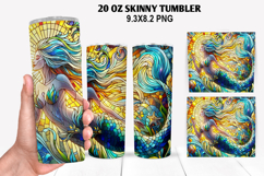 Skinny Tumbler 20oz Wrap Design, Summer Tumble PNG Design Product Image 1