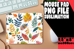 Warm Autumn Watercolor Mouse Pad for Sublimation Product Image 1
