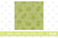 Easter Eggs Bunny Seamless Pattern PNG Sublimation Product Image 11