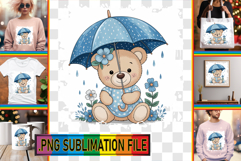 Elegant TSHIRT Gift Ideas PNG, Teddy Bear Product Image 1