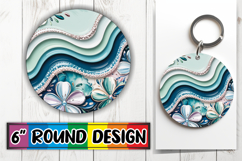 Timeless Circle Keychain Designs PNG, Pattern Product Image 1