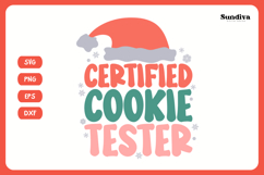 Funny Christmas Toddler Shirt Quote SVG | Cookie Tester Product Image 3