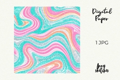 Retro Christmas Ornament Groovy Digital Papers Disco Product Image 2