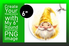 Whimsical Woodland: Watercolor Gnome Circle Design Design Product Image 1