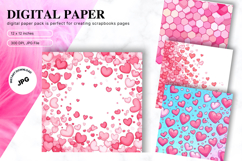 Heart Valentines Background Love Wallpaper Bokeh Backdrop105 Product Image 1