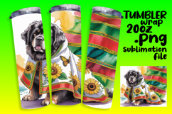 Watercolor Cute Owl Tumbler Wrap 20oz Product Image 1