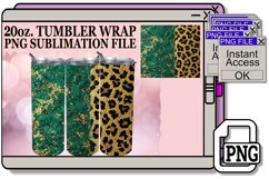 Glittery Wildflower &amp; Flower Power Tumbler Designs - 20oz Product Image 1