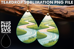 Whimsical Teardrop Earrings Design, Spring Product Image 1