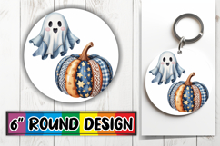 Bright Moments Round Design PNG, Pumpkin Watercolor Product Image 1