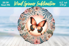 Cute butterfly windspinner |Summer Wind spinner sublimation Product Image 1