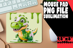 Cheerful MOUSE MAT Gift Ideas, Cute Dino Product Image 1