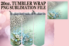 Radiant Mornings 20oz tumbler wrap, Leopard Prints Product Image 1