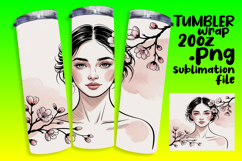 FASHIONABLE 20oz Tumbler Graphic , Beauty Woman Product Image 1