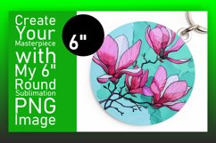 Colorful Floral Circle Design Sublimation PNG Product Image 1