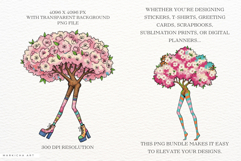 Quirky Rero Spring Trees Clipart Product Image 2
