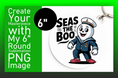 Sophisticated Round Design for Sublimation , Funny Ghost Product Image 1