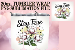 Cozy Gifts 20oz tumbler wrap, Flowers Quote Product Image 1