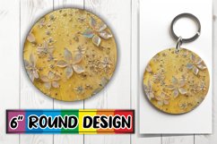 Glittering Petal Paradise Sublimation : Keychain, Coaster Product Image 1