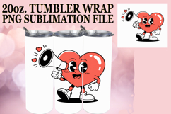 Uplifting Gift 20oz tumbler wrap, Valenines Heart Product Image 1