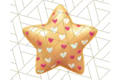 Cute Puffy Star Clipart PNG, 3D Glossy Pastel Stars Clip Art Product Image 4