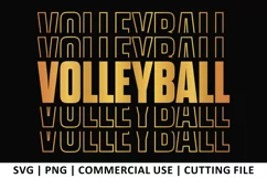 Volleyball SVG | Stacked SVG Product Image 1