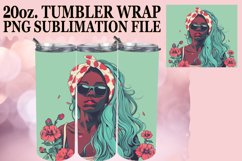 Sun-Kissed Majesty: Watercolor Tumbler Design - Melanin Edit Product Image 1