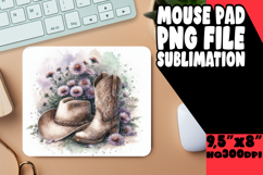 Vibrant mouse pad SUBLIMATION PNG, Western Product Image 1