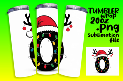 SLEEK 20oz Sublimation Tumbler Template , Christmas Product Image 1