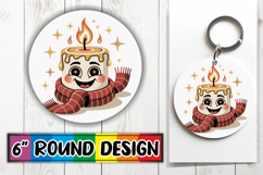 Radiant Round Ornaments PNG Design, Cute Christmas Product Image 1