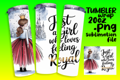 CHARMING 20oz Tumbler Template for Custom Gifts , Just A Gir Product Image 1