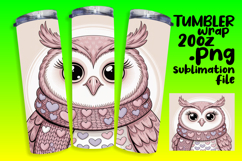 20oz Tumbler Sublimation PNG , Valenines Animals Product Image 1