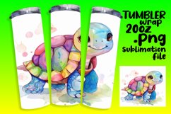 Whimsical Critter Carnival Tumbler Wrap - 20oz Product Image 1