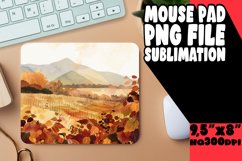 Autumn Watercolor Mouse Pad Design Product Image 1