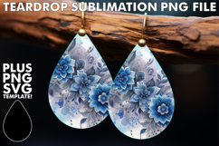Radiant Teardrop Earrings Gift Ideas, Watercolor Pattern Product Image 1