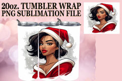 JOYFUL PRESENT 20oz TUMBLER WRAP, Xmas Girl Product Image 1